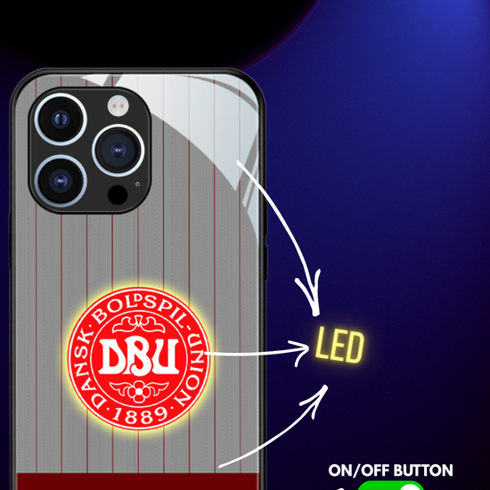 LED Light-Up iPhone Case - Danemark World Cup Jerseys