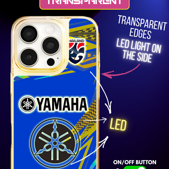LED Light-Up iPhone Case- Yamaha Bleue