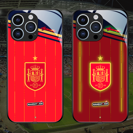 LED Light-Up iPhone Case - World Cup Jersey Spain