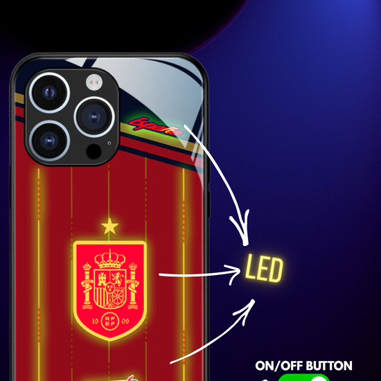 LED Light-Up iPhone Case - World Cup Jersey Spain