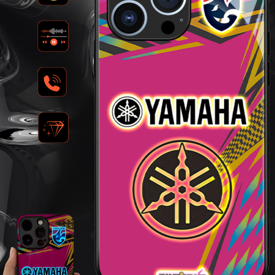 LED Light-Up iPhone Case- Yamaha Pink