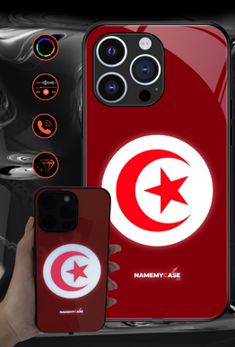 LED Oplaadbare iPhone Hoes - Tunesische Vlag
