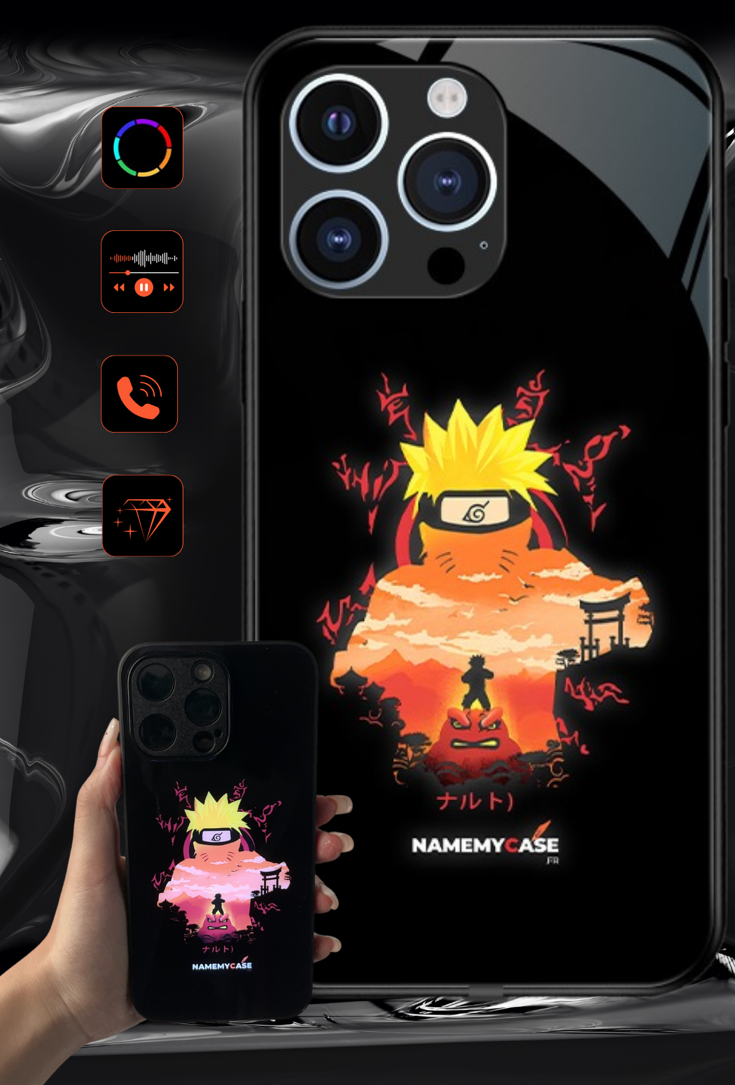 LED Oplichtende iPhone Hoes - Training | Naruto