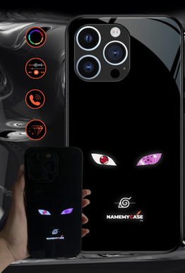 LED Light-Up iPhone Hoesje - Paarse ogen | Naruto