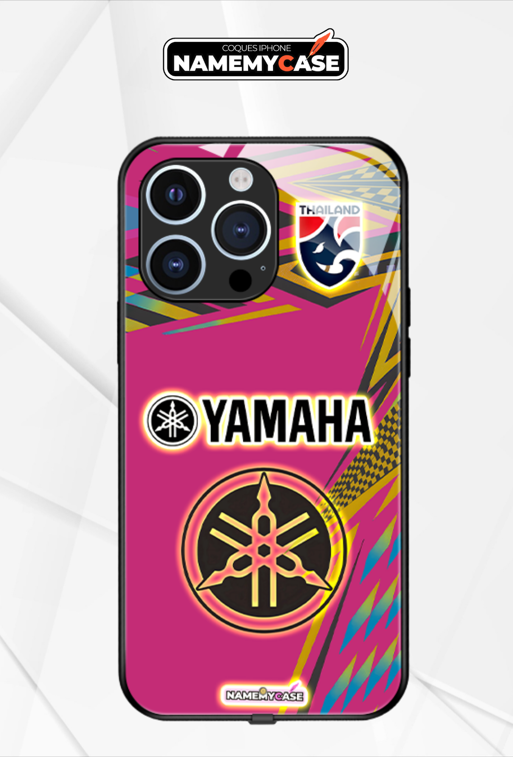 LED Light-Up iPhone Case- Yamaha Pink