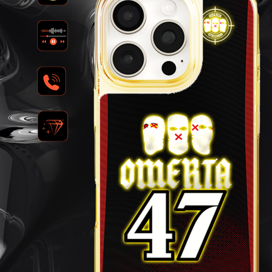 LED Light-Up iPhone Case- Omerta Black