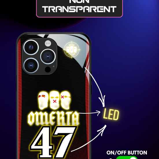 LED Light-Up iPhone Case- Omerta Black