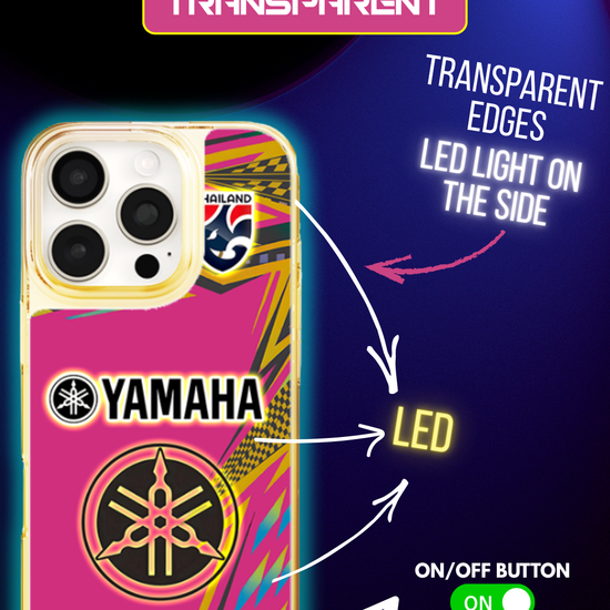 LED Light-Up iPhone Case- Yamaha Pink