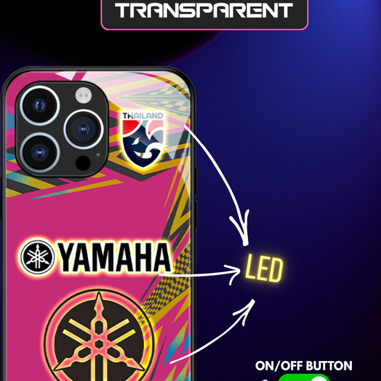 LED Light-Up iPhone Case- Yamaha Pink