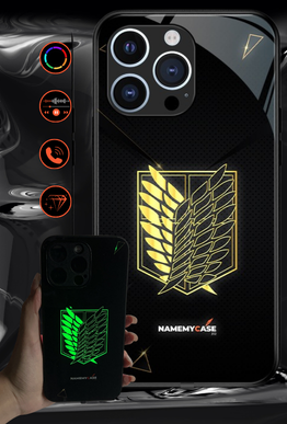 LED Light-Up iPhone Hoesje – Wings of Freedom | Attack on Titan