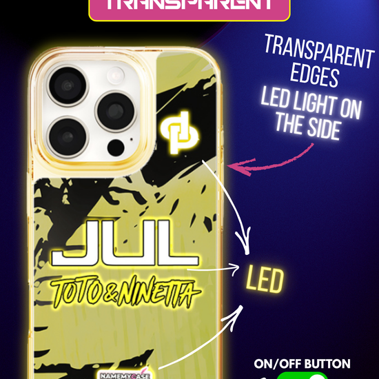 LED Light-Up iPhone Hoesje - JUL Geel