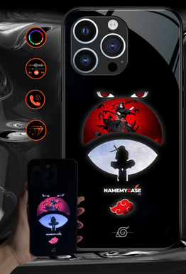 LED Oplaadbare iPhone Hoes - Rode maan Itachi | Naruto