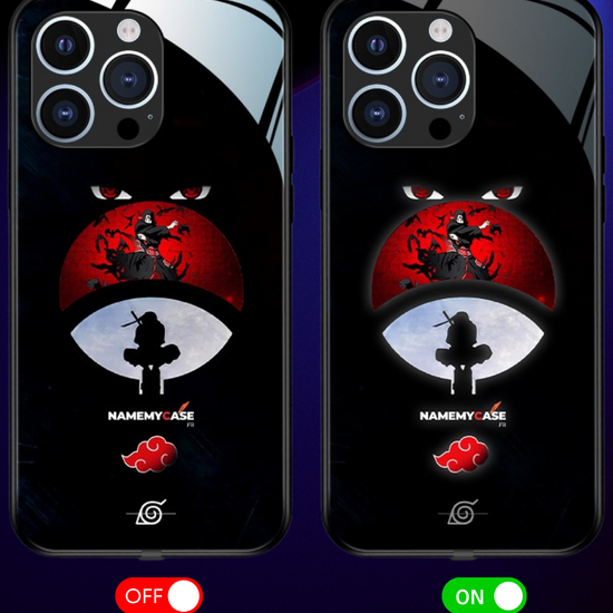 LED Oplaadbare iPhone Hoes - Rode maan Itachi | Naruto