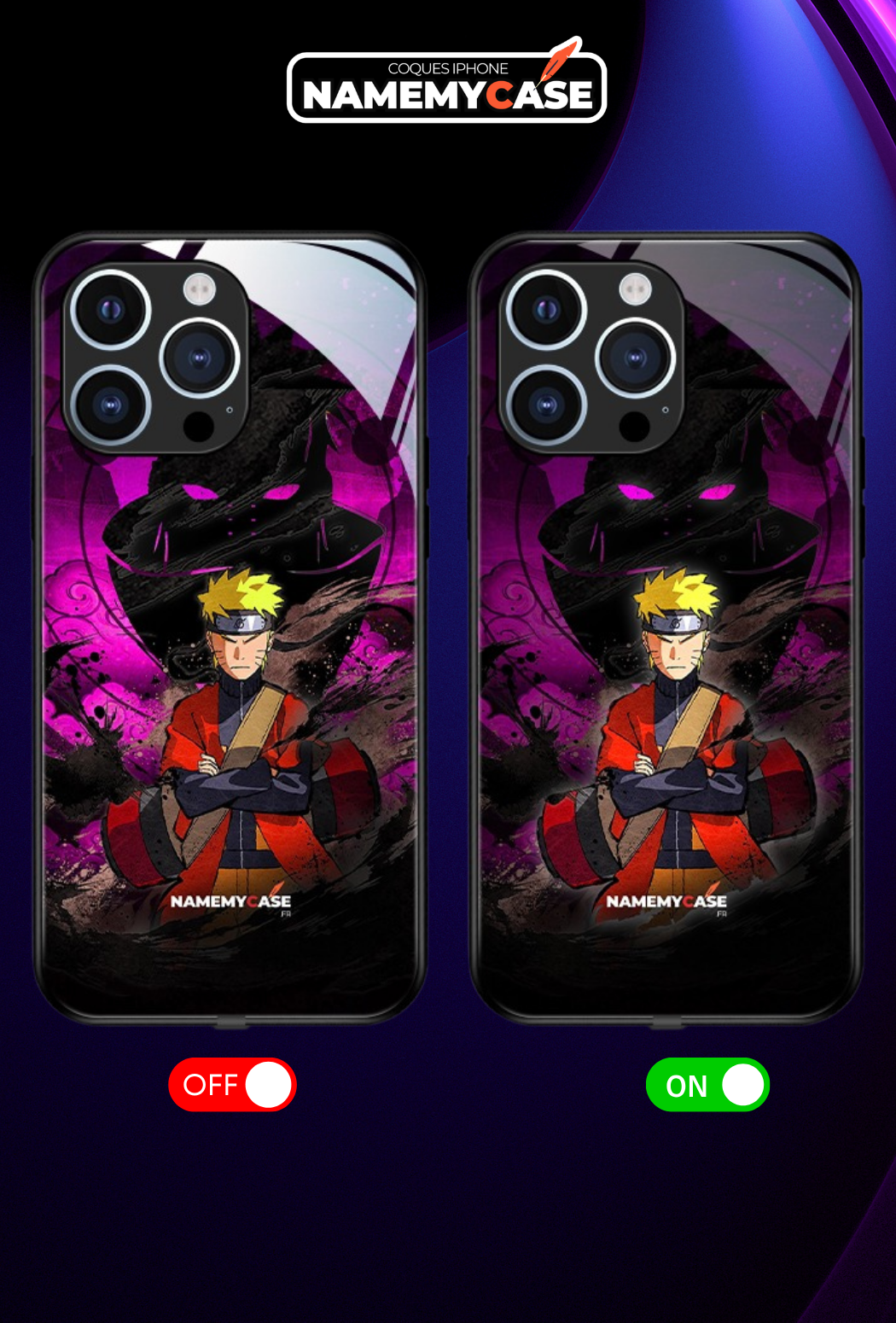 LED Oplichtende iPhone Hoes - Power | Naruto