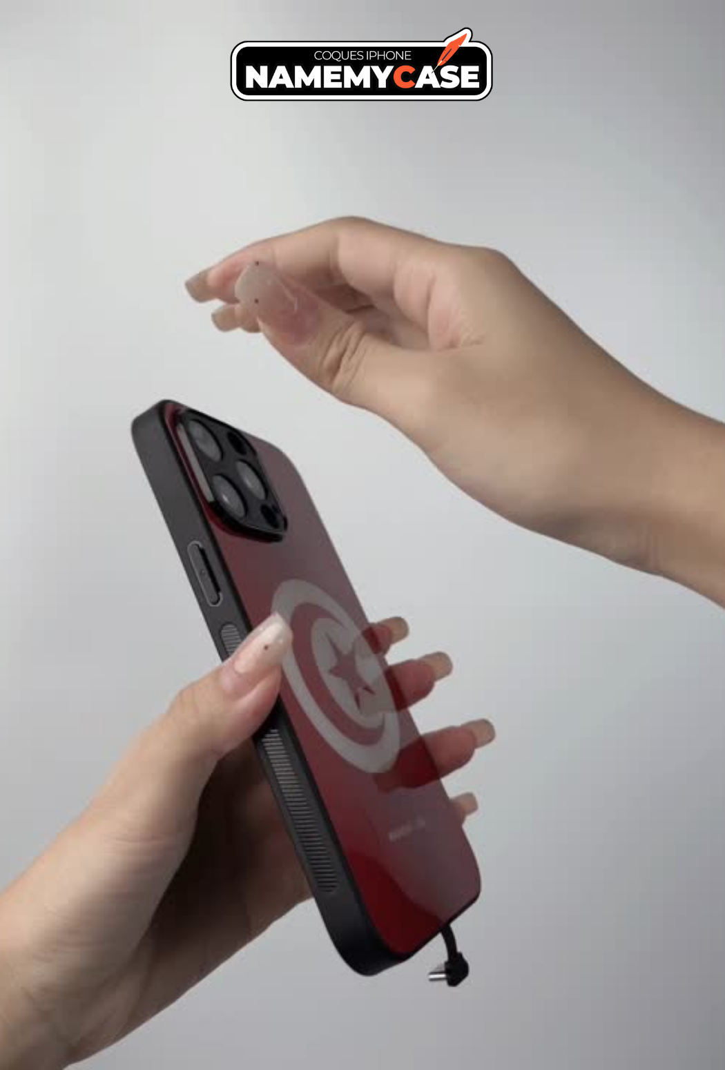 LED Oplaadbare iPhone Hoes - Tunesische Vlag