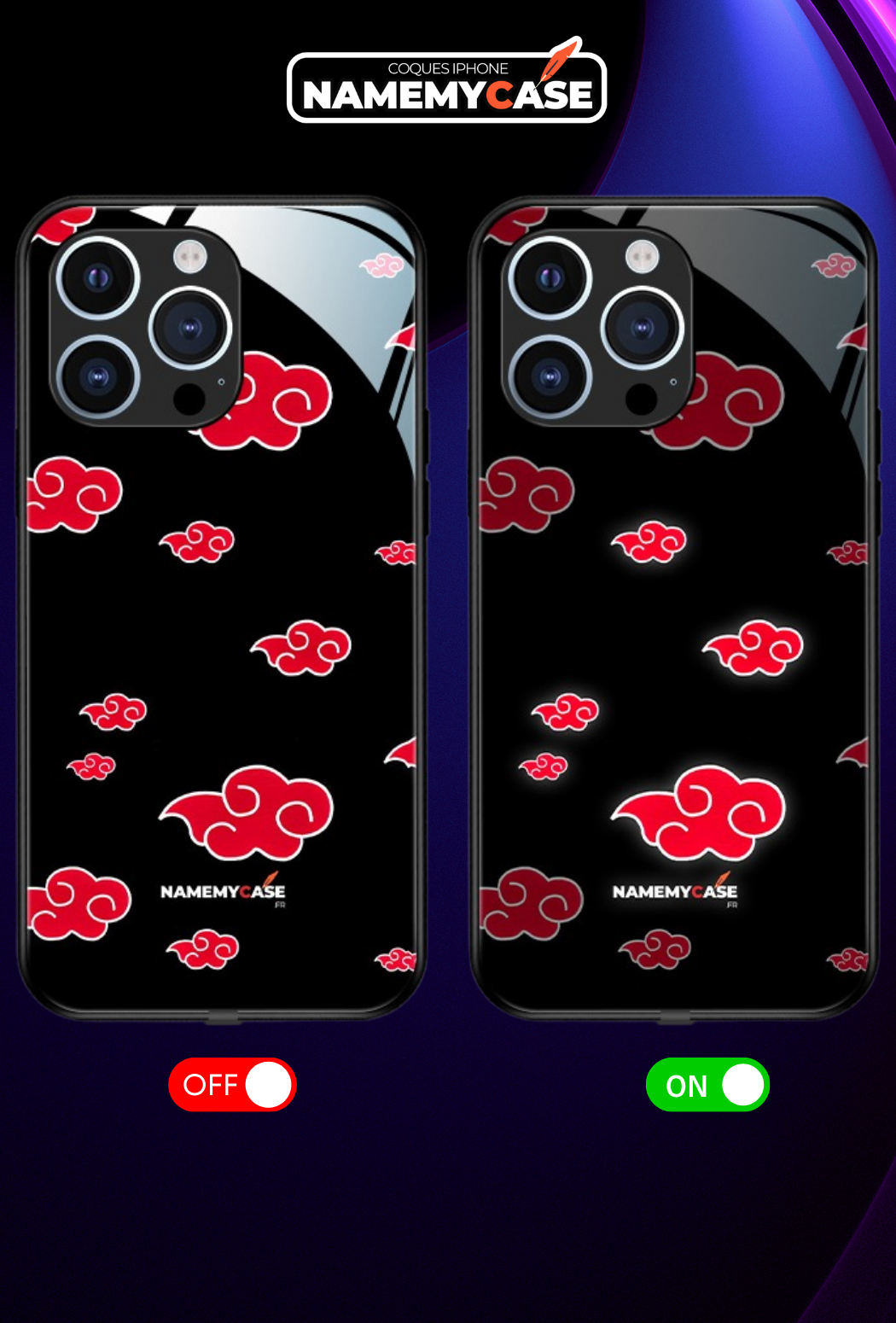 LED Oplichtende iPhone Hoes – Akatsuki - Naruto