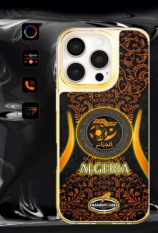 LED Light-Up iPhone Case- Algeria Orange