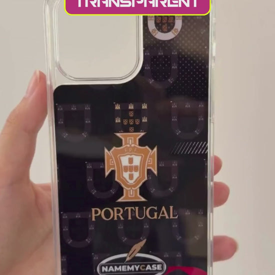 LED Light-Up iPhone Case- Portugal Black
