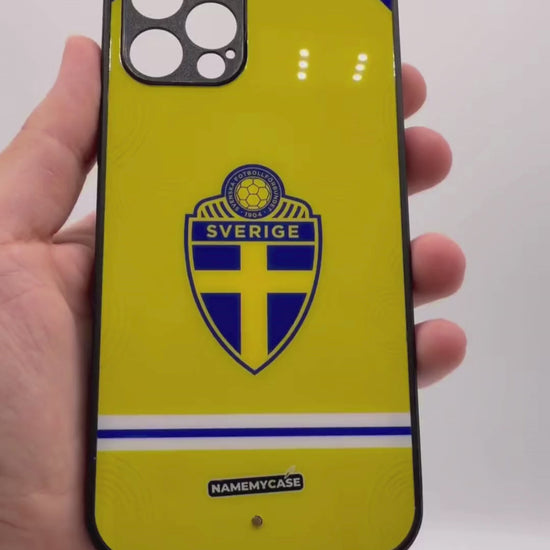 LED Light-Up iPhone Case - Sweden World Cup Jerseys