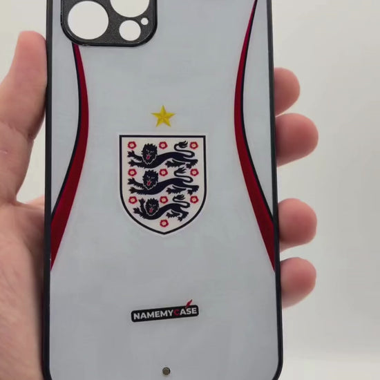 LED Light-Up iPhone Case - White England World Cup Jerseys