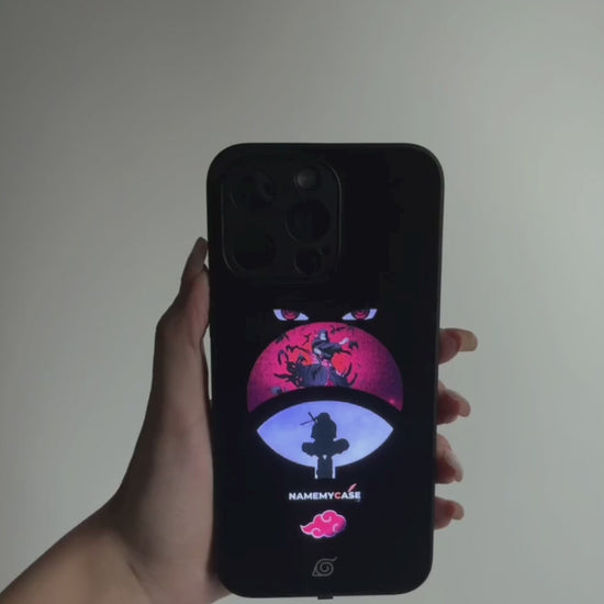 LED Oplaadbare iPhone Hoes - Rode maan Itachi | Naruto