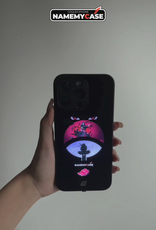 LED Oplaadbare iPhone Hoes - Rode maan Itachi | Naruto